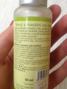 Saloos – tělový a masážní olej Celulinie - návod